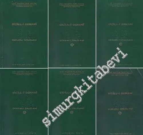 Sicill-i Osmani: Osmanlı Ünlüleri 6 Cilt TAKIM