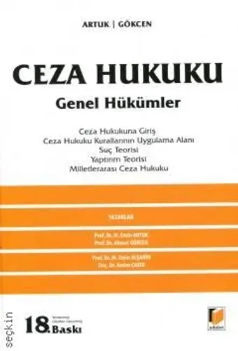 Ceza Hukuku Genel Hükümler