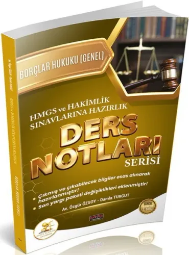 Savaş Yayınları 2026 HUKAL HMGS-HAKİMLİK Borçlar Hukuku Genel Hükümler