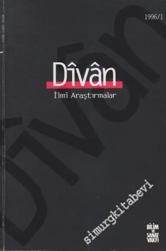 Divan: İlmi Araştırmalar Dergisi - 1996 / 1       1996