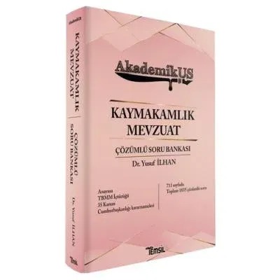 Kaymakamlık Mevzuat Çözümlü Soru Bankası