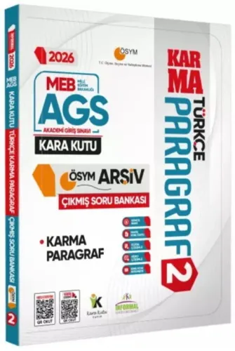 Karakutu Yayınları 2026 MEB-AGS Türkçenin Kara Kutusu PARAGRAF 2 KARMA