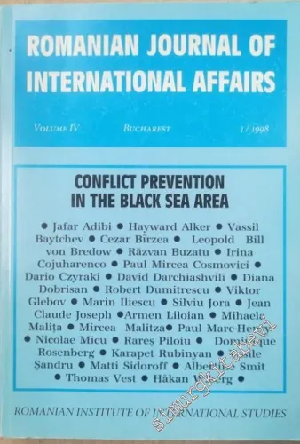 Romanian Journal of International Affairs: Conflict Prevention in the Black Sea Area - No: 1  Vol:4     1998