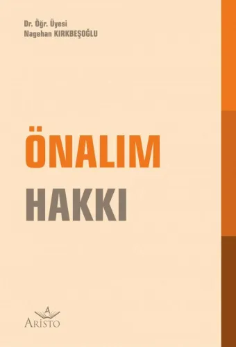 Önalım Hakkı Aristo Yayınevi Nagehan Kırkbeşoğlu