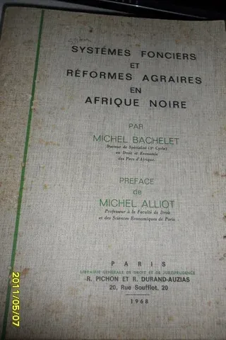Systemes Foncieers Et Reformes Agraires En Afrique Noire
