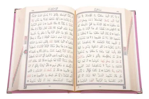 Hafız Boy Kadife Kuran-ı Kerim (Pudra Pembe, Elif-Vavlı, Mühürlü) Hafız Boy Kadife Kuran-ı Kerim (Pudra Pembe, Elif-Vavlı, Mühürlü)