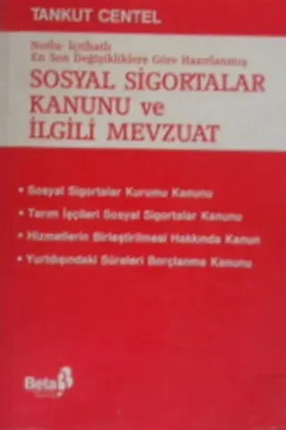 Sosyal Sigortalar Kanunu ve İlgili Mevzuat