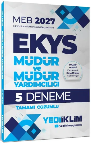 Yediiklim Yayınları 2027 MEB EKYS Müdür ve Müdür Yardımcılığı Tamamı Ç