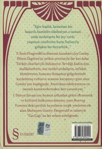 Muhteşem Gatsby / Bütün Eserleri 1 F.Scott Fitzgerald Everest Yayınlar