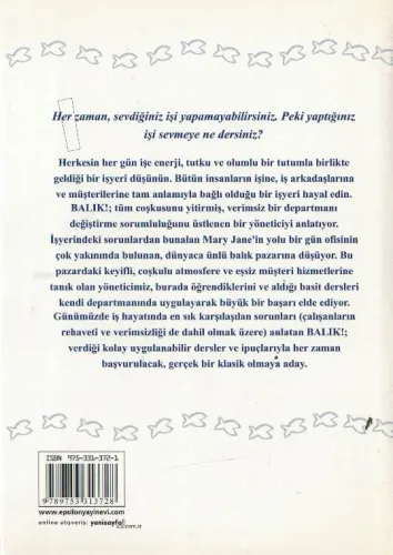 Balık! Enerjiyi Yakalayın Potansiyelinizi Ortaya Çıkarın (Ciltli) Harr