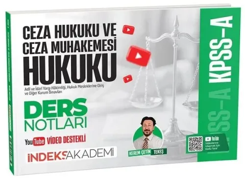 İndeks Akademi 2027 KPSS A Grubu Ceza Hukuku ve Ceza Muhakemesi Hukuku