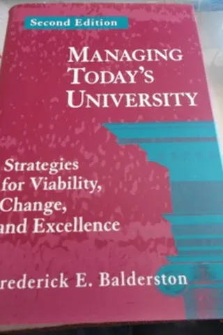 Managing Today's Univercity