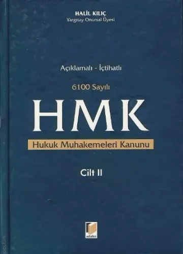 Hukuk Muhakemeleri Kanunu 2 Cilt Takım
