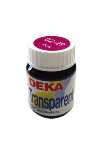 Deka Transparent Cam Boyası 25ml Pink 29