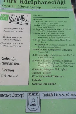 Türk Kütüphaneciliği Sayı 2 / Cilt 9