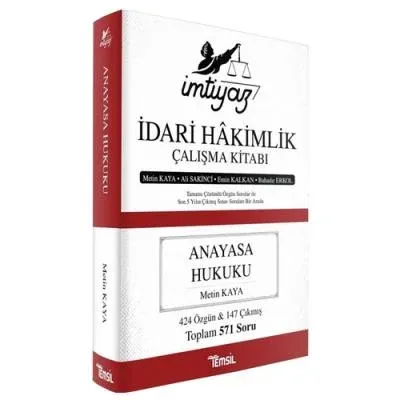 İdari Hakimlik Çalışma Kitabı Anayasa Hukuku
