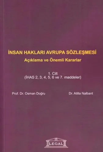 İnsan Hakları Avrupa Sözleşmesi ( Cilt 1 ) Osman Doğru