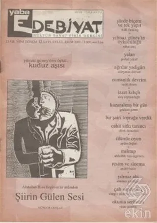 Yaba Edebiyat Dergisi Sayı: 12 Kolektif Yaba Yayınları Satın Al - ekin