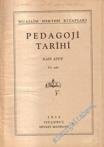Pedagoji Tarihi -        1932