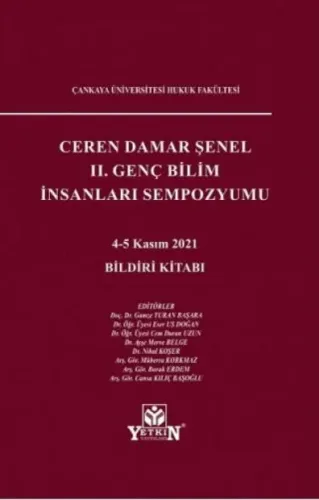 Ceren Damar Şenel II. Genç Bilim İnsanları Sempozyumu