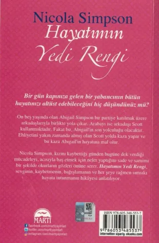Hayatımın Yedi Rengi Nicola Simpson Martı Yayınevi %55 indirimli