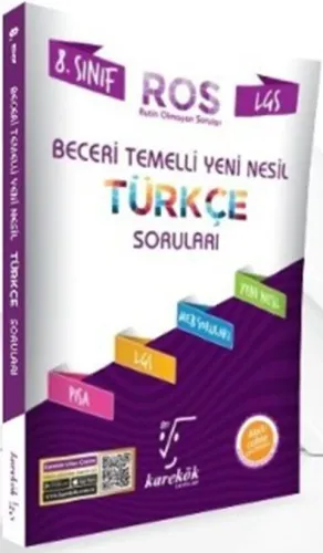 Karekök Yayınları 8. Sınıf LGS Türkçe Beceri Temelli Yeni Nesil Sorular