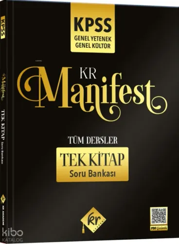 KR Akademi KPSS GY GK Manifest Tüm Dersler Tek Kitap Soru Bankası 2026