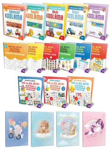 Kodlama 14lü Kitap Seti ve 4 Defter-3 - Halkkitabevi