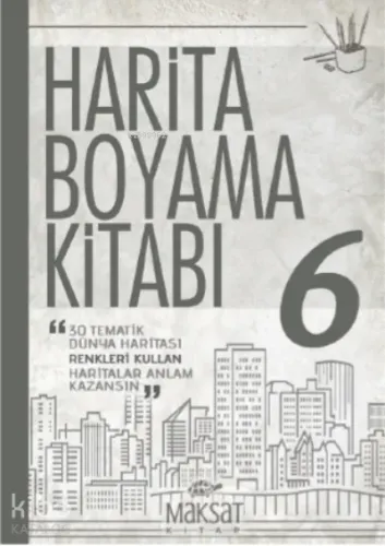 Harita Boyama Kitabı - Dünya 6