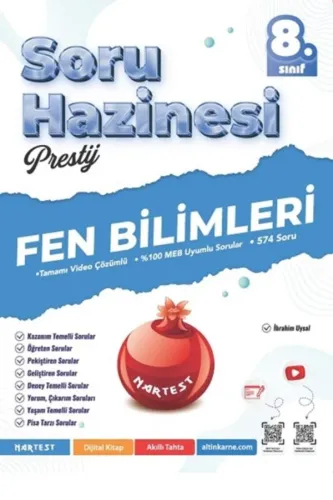 NARTEST 8.SINIF PRESTİJ FEN BİLİMLERİ SORU HAZİNESİ