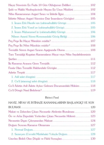 Hayız İlmihali Zührul Müteehhilin Tercümesi