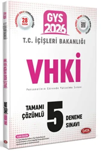 Data Yayınları 2026 T.C. İçişleri Bakanlığı VHKİ GYS Tamamı Çözümlü 5 