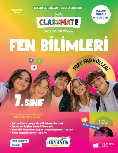 Okyanus 7. Sınıf Fen Bilimleri Classmate Soru Fasikülleri