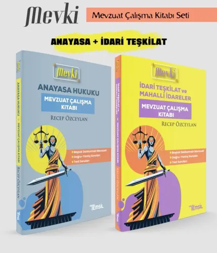 MEVKİ Anayasa ve İdari Teşkilat  Mevzuat Çalışma Kitabı Seti