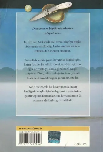 İnci John Steinbeck Remzi Kitabevi %42 indirimli