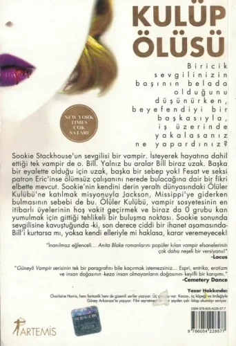 Kulup Ölüsü Charlaine Harris Artemis Yayınları %60 indirimli