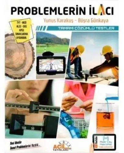 Acil Yayınları TYT MSÜ KPSS Problemlerin İlacı Tamamı Çözümlü Testler