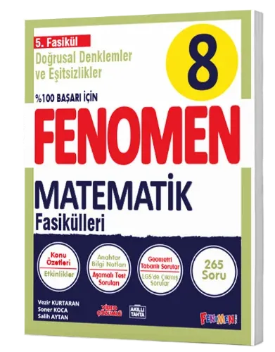 Fenomen Okul 8. Sınıf Fenomen Matematik 5. Fasikül Doğrusal Denklemler