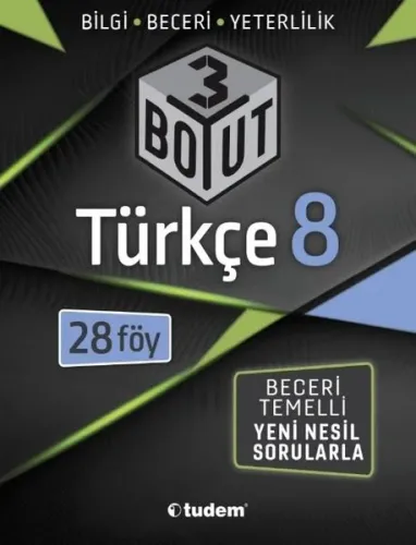Tudem Yayınları 8. Sınıf Türkçe 3 Boyut 28 li Föy