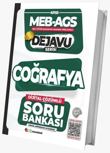 TKM Akademi KPSS MEB-AGS Coğrafya DEJAVU Soru Bankası Çözümlü