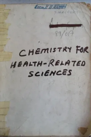 Chemistry For Health - Related Sciences