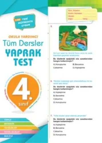 4. Sınıf Tüm Dersler Yaprak Test Okula Yardımcı