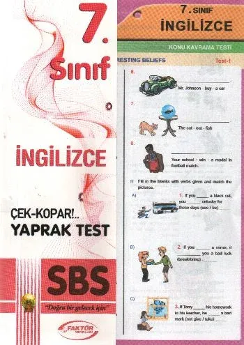 Faktör 7. Sınıf İngilizce Yaprak Testler
