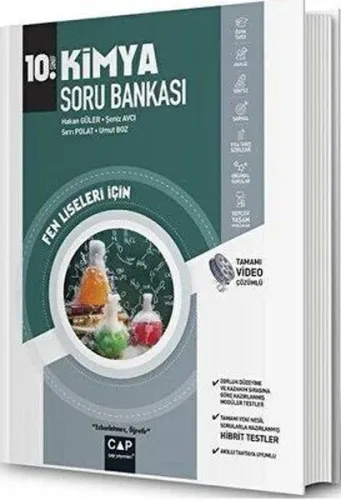 Çap Yayınları 10. Sınıf Fen Lisesi Kimya Soru Bankası
