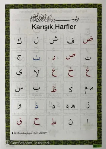 Çıkartmalı Boyamalı Elifba Görsel Hafıza Teknikleriyle Kur'an Eğitimi