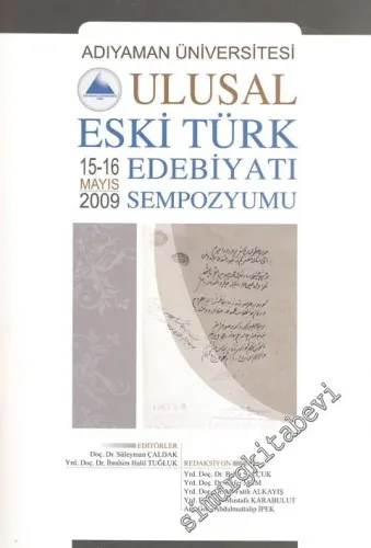 Ulusal Eski Türk Edebiyatı Sempozyumu 15 - 16 Mayıs 2009 -
