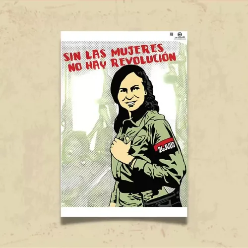 POSTER 0140 - VILMA ESPIN, KÜBA DEVRİMİ, KADIN HAREKETİ - KUŞE KAĞIT (33X48)