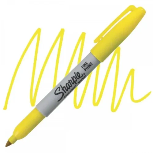 Sharpie Fine Permanent markör - Koyu Sarı