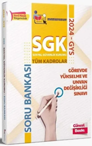 Memur Sınav 2024 GYS SGK Tüm Kadrolar İçin Soru Bankası