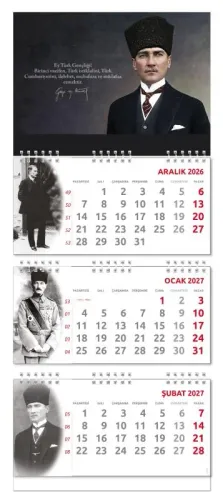 2027 Atatürk Gemici Duvar Takvimi - Gazi
